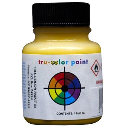 Tru-Color Paint 1 oz Via Rail Yellow Railroad Color Acrylic Paint TCP096